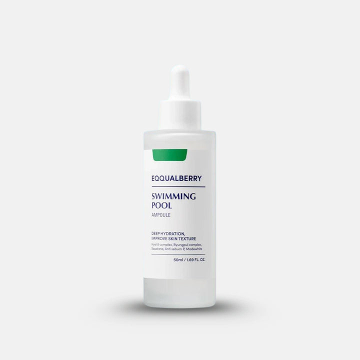 EQQUALBERRY Swimming Pool Ampoule – Korean hydrating & pore-refining serum – 50ml
