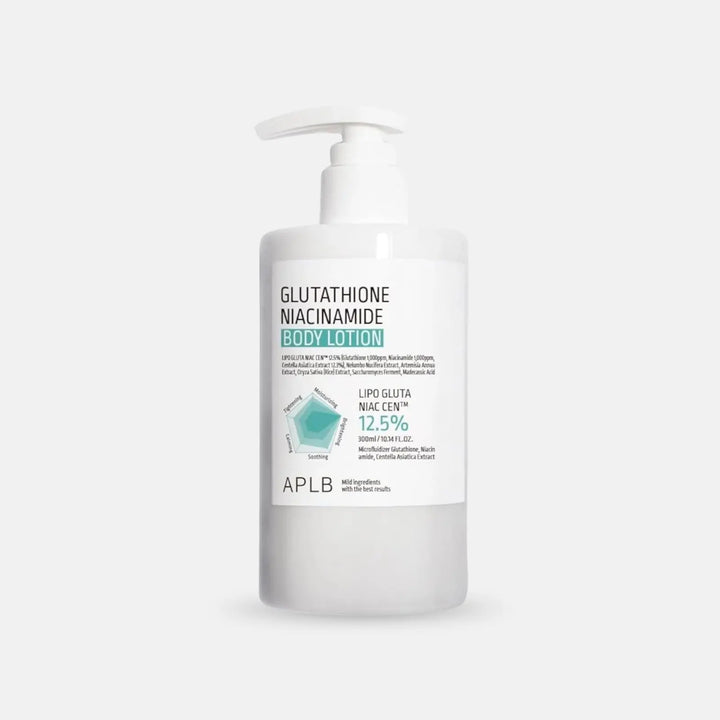 APLB Glutathione Niacinamide Body Lotion – Brightening & hydrating body treatment – 300ml – Beutista Kuwait