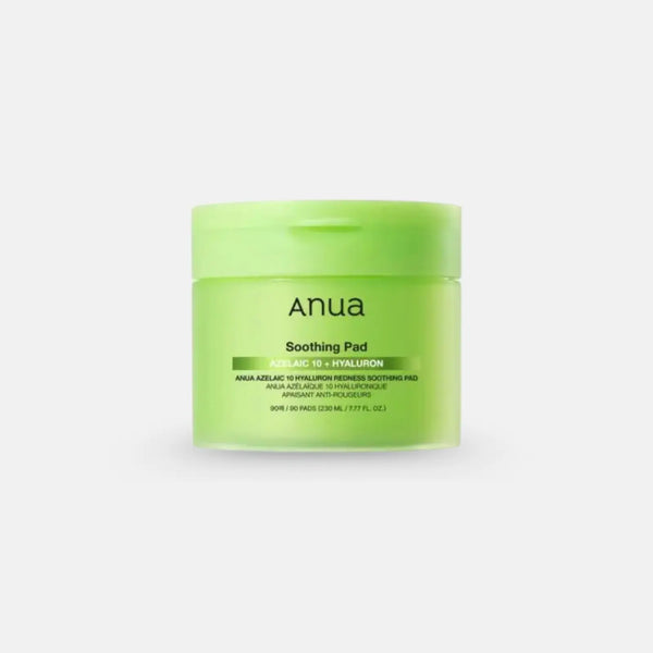 Anua Azelaic 10 Hyaluron Redness Soothing Pad – Korean toner pads for sensitive skin – 90 pads